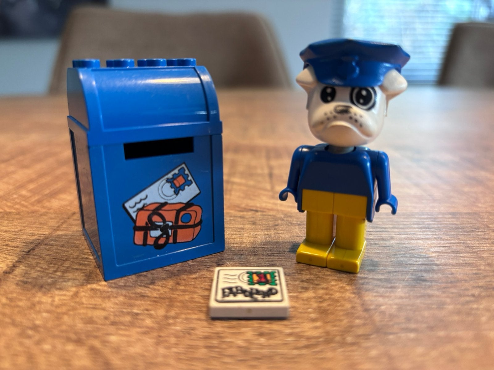 Lego Fabuland set 3603 ‘Boris Bulldog and Mailbox’ uit 1981, Gebruikt, Overige thema's, Lego, Ophalen of Verzenden