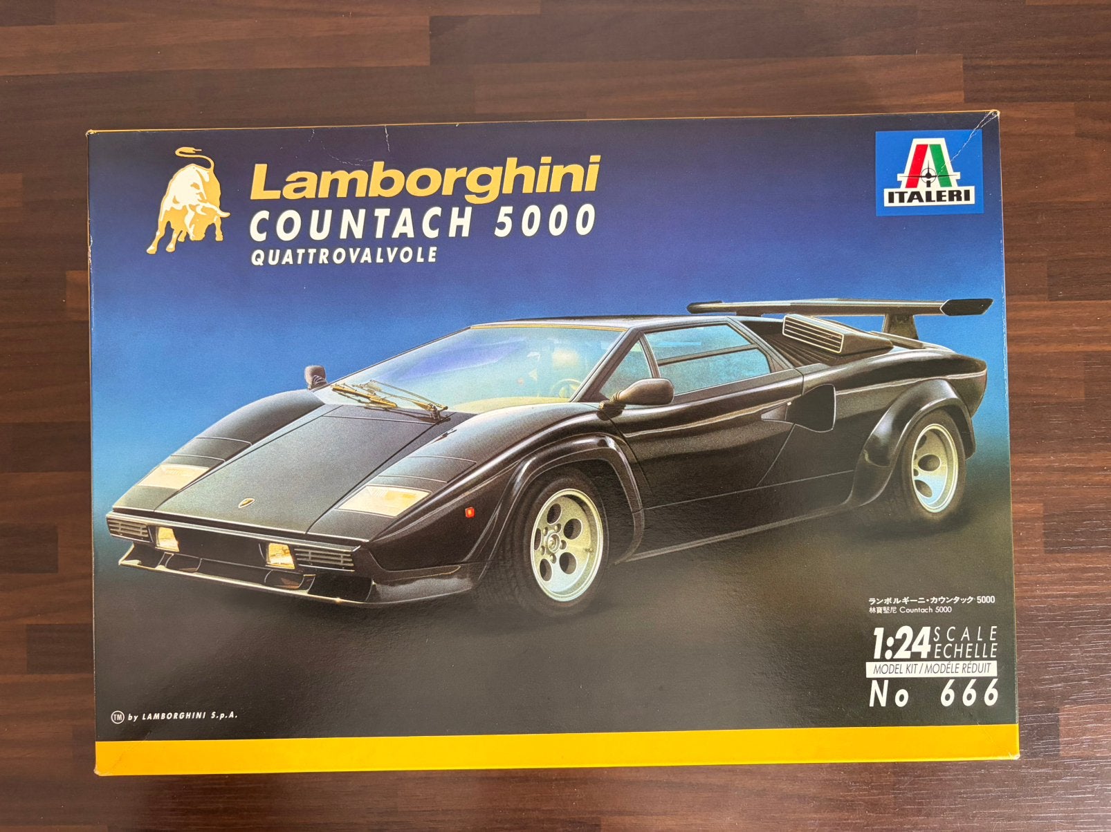Lamborghini Countach 5000 Quatrovalvole 1/24 - Italeri, Overige merken, Auto, Groter dan 1:32, Ophalen of Verzenden