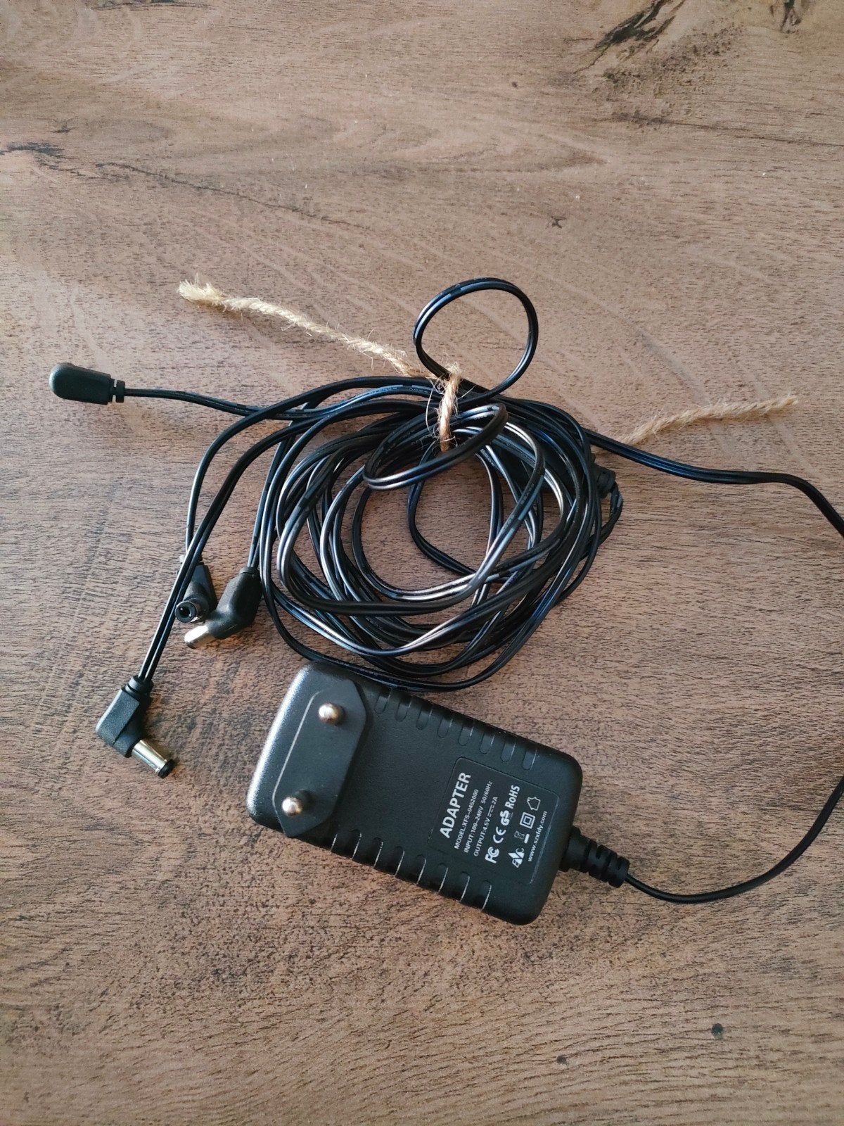 adapter 4,5 volt, Ophalen