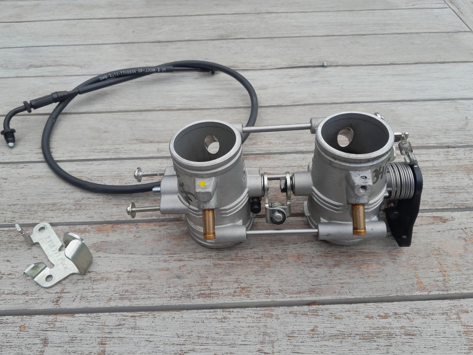 BMW gasklephuis met kabel - Gebruikt, Motoren, Ophalen of Verzenden, Gebruikt