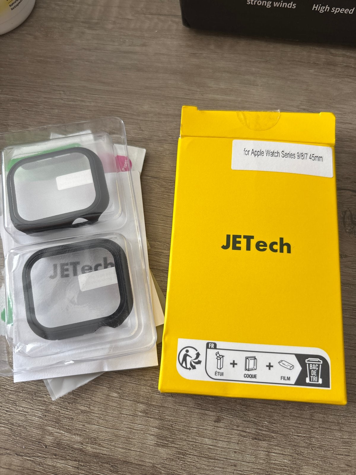Nieuwe JETech Screenprotector voor Apple Watch 45mm, Ophalen of Verzenden, Nieuw