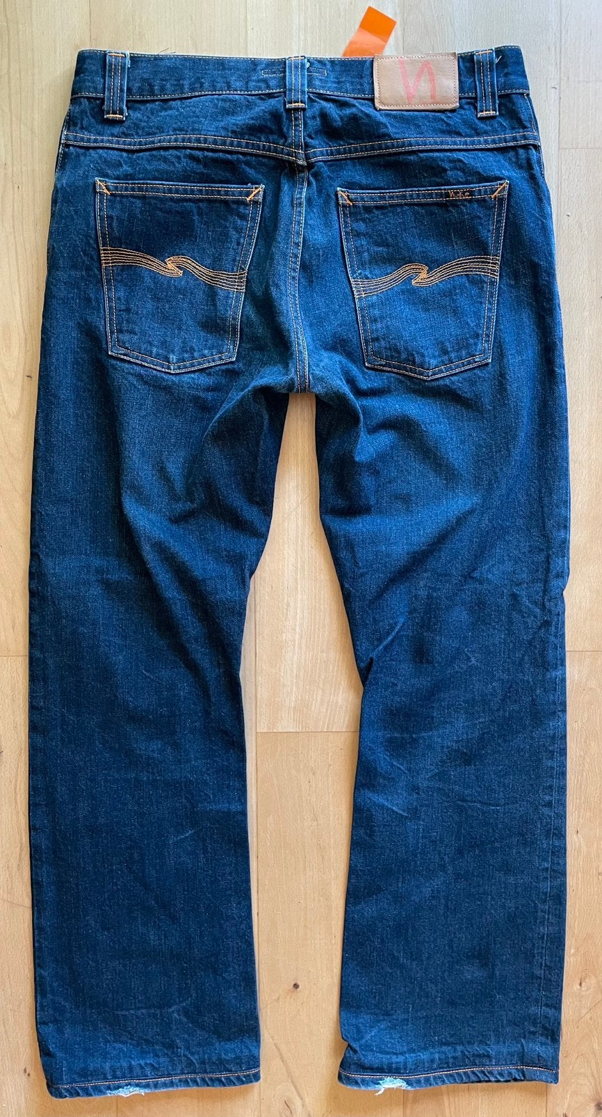 Nudie Jeans Regular Alf Dry Greycast spijkerbroek W32 L31, Ophalen of Verzenden, Blauw, W32 (confectie 46) of kleiner