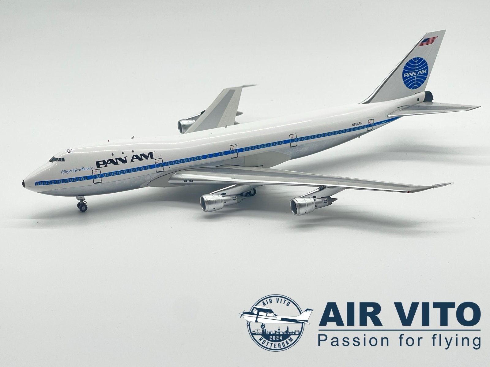 Boeing 747-121 PAN AM "Clipper Live Yankee" N656PA 1:200, 2992jb, Schaalmodel, Ophalen of Verzenden, Operations@airvito.com