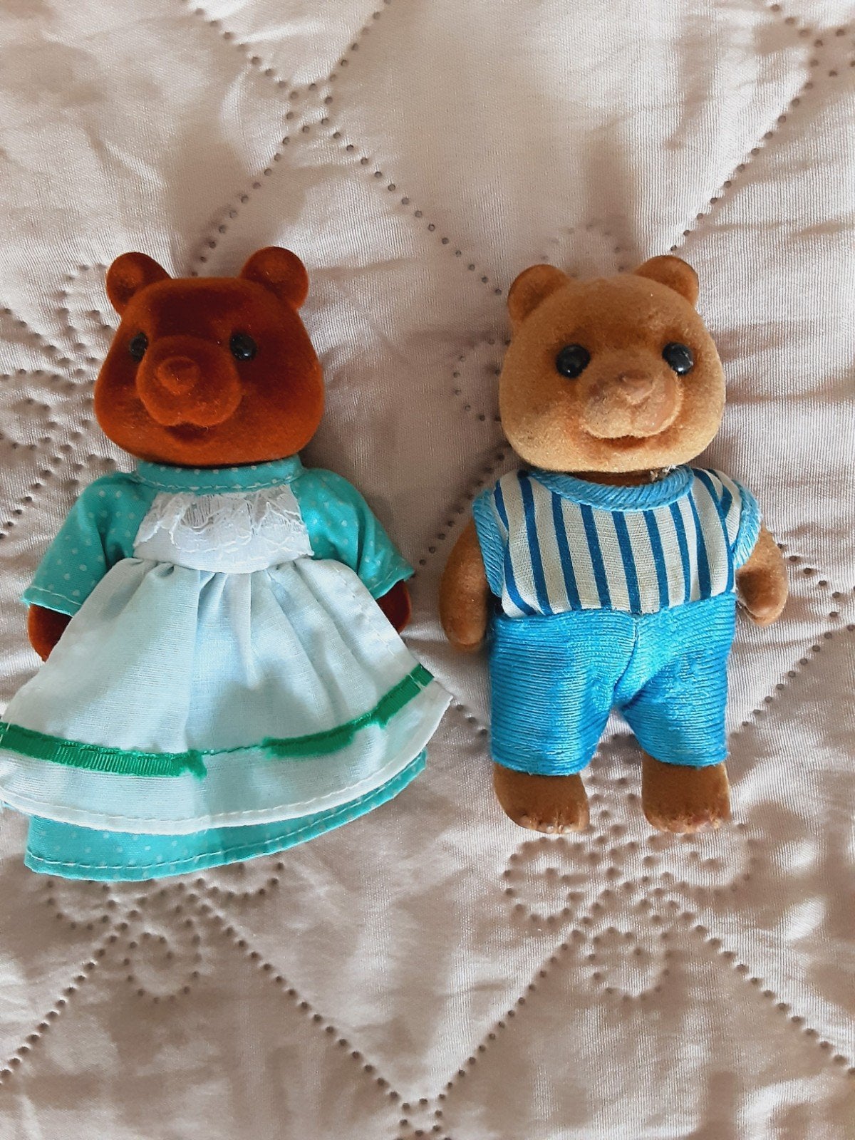 Sylvanian Families Berenfamilie - 2 figuren, Gebruikt, Overige merken, Overige karakters, Beer