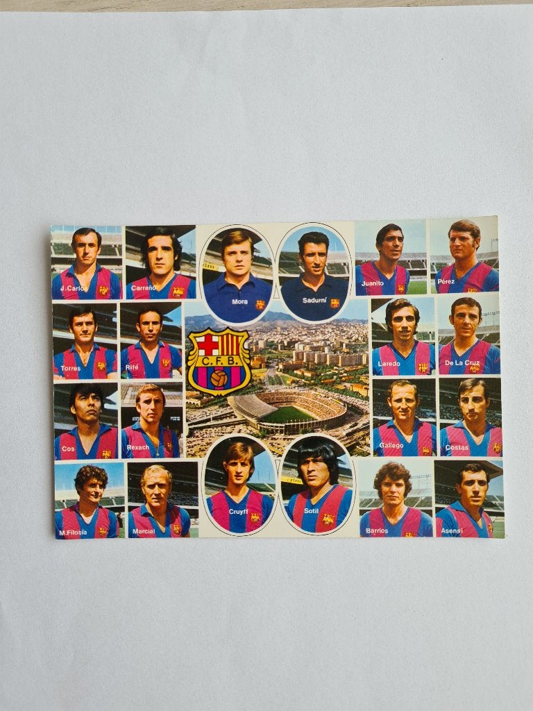Barcelona - Barca - Cruyff - Voetbal -1, Verzamelen, Ophalen of Verzenden, Zo goed als nieuw, Buitenlandse clubs, Poster, Plaatje of Sticker