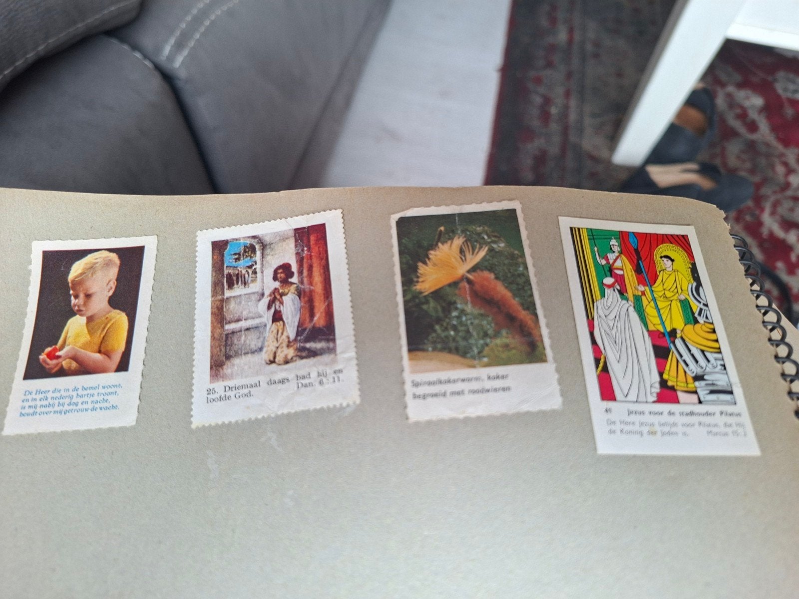 Vintage Bijbelse Plaatjes - Religieuze Afbeeldingen, Verzamelen, Ophalen
