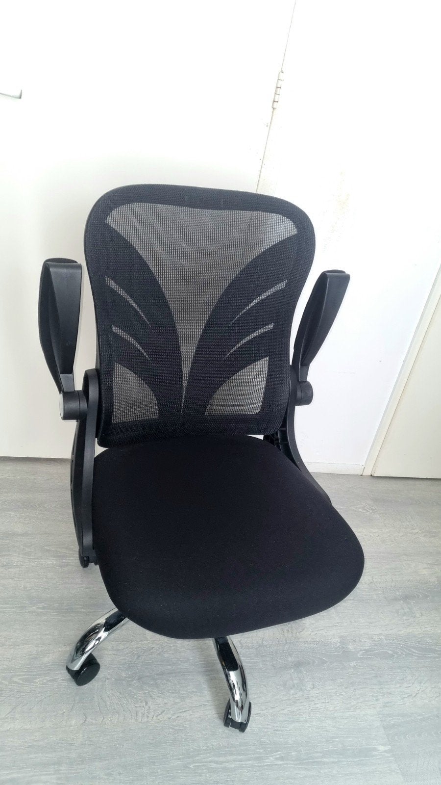 Zwarte Bureaustoel met Ergonomische Mesh Rugleuning, Gebruikt, Zwart, Ophalen of Verzenden, Bureaustoel