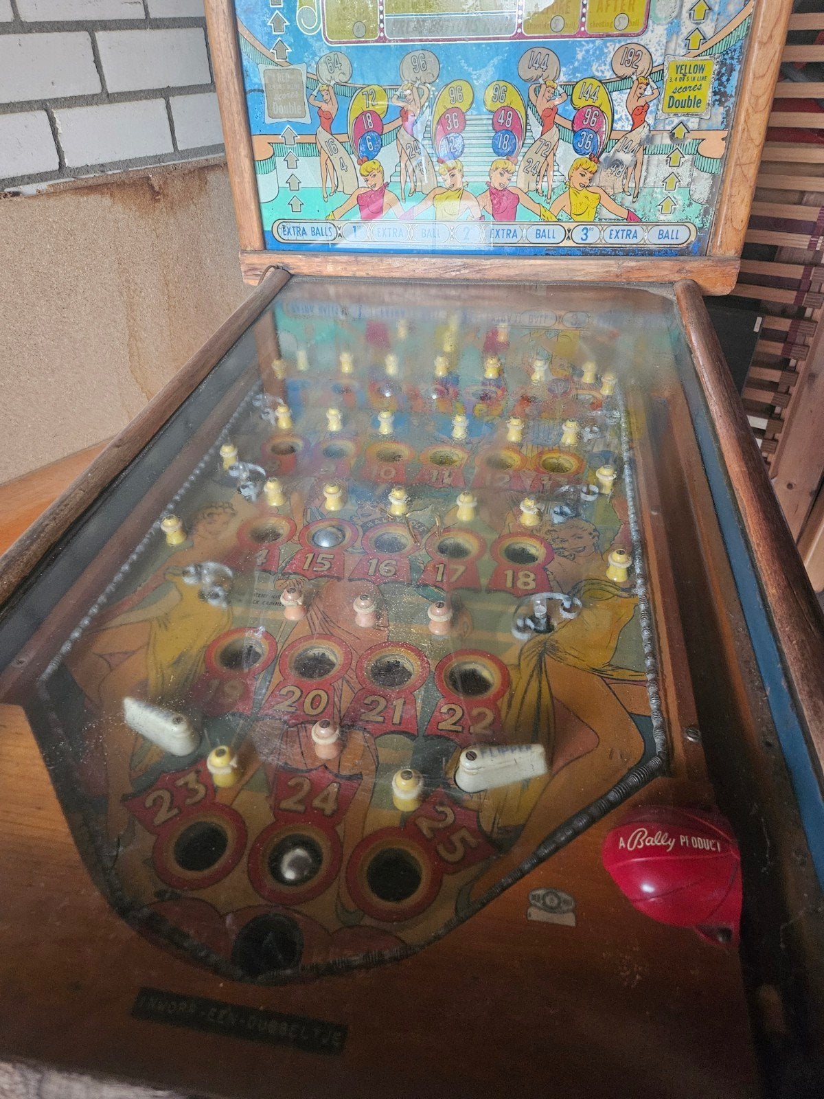 Vintage Bally Lido Flipperkast - Mechanisch, Ophalen, Gebruikt, Mechanisch, Bally