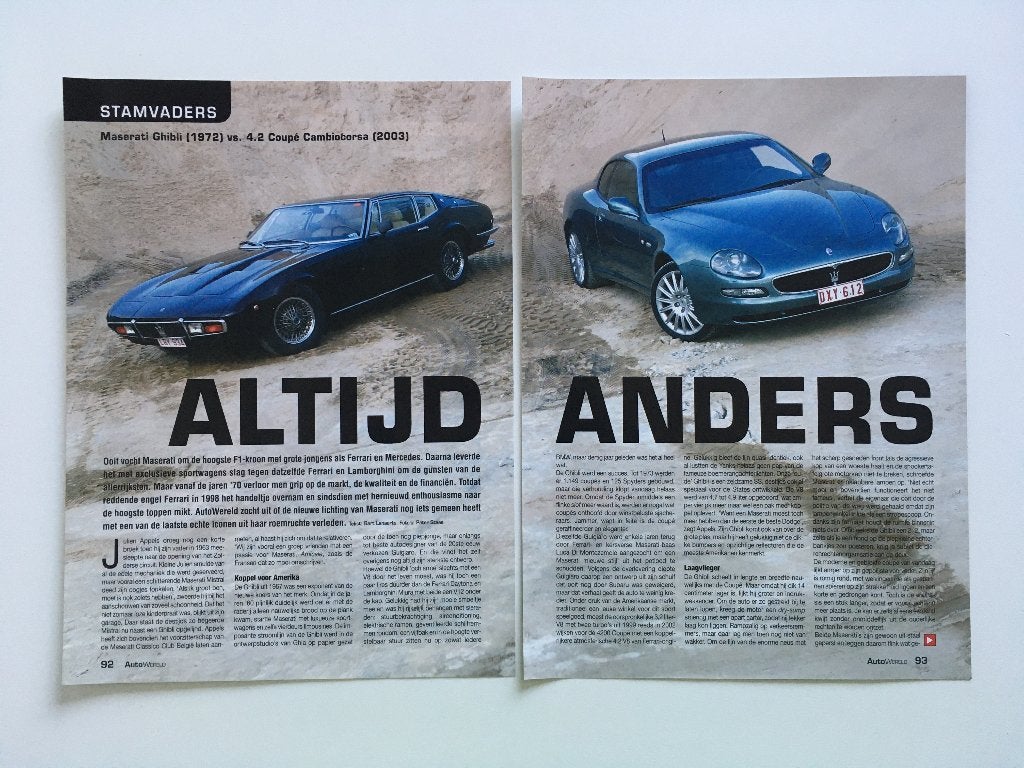 Artikel Maserati Ghibli en Coupe, Ophalen of Verzenden, Zo goed als nieuw, Overige merken