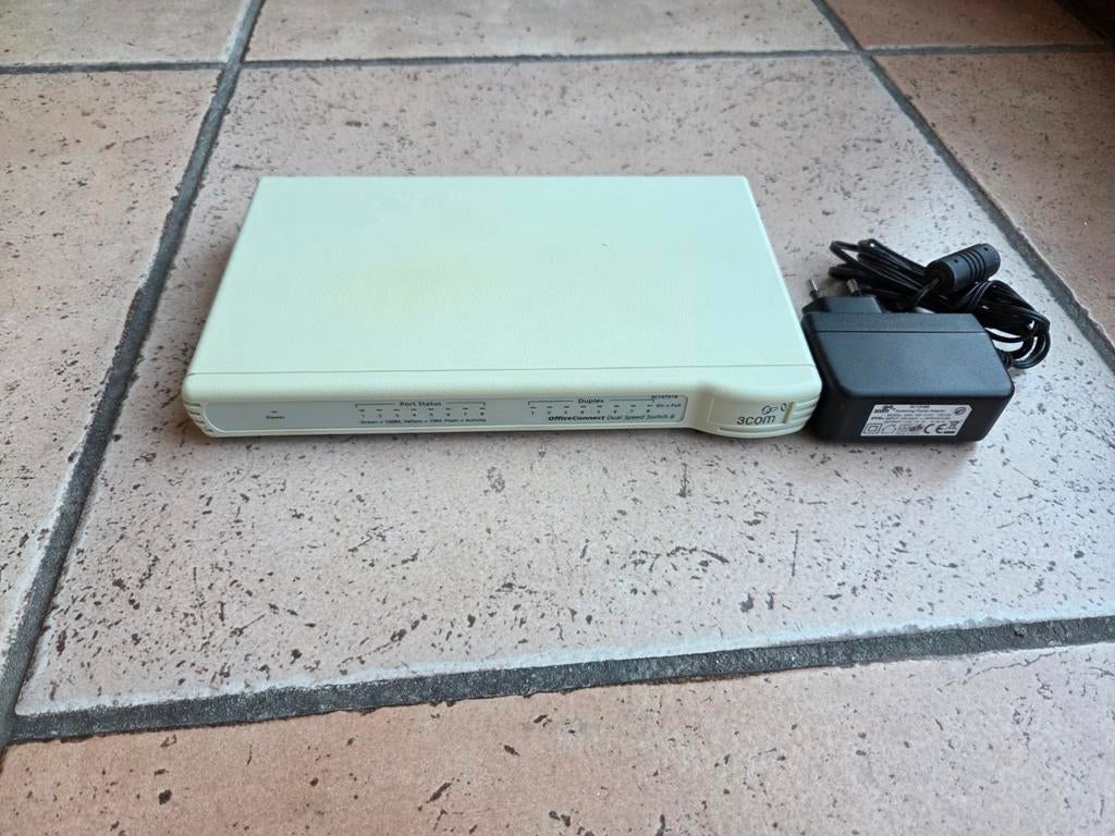 3Com OfficeConnect 8 poorts switch, Ophalen, Gebruikt