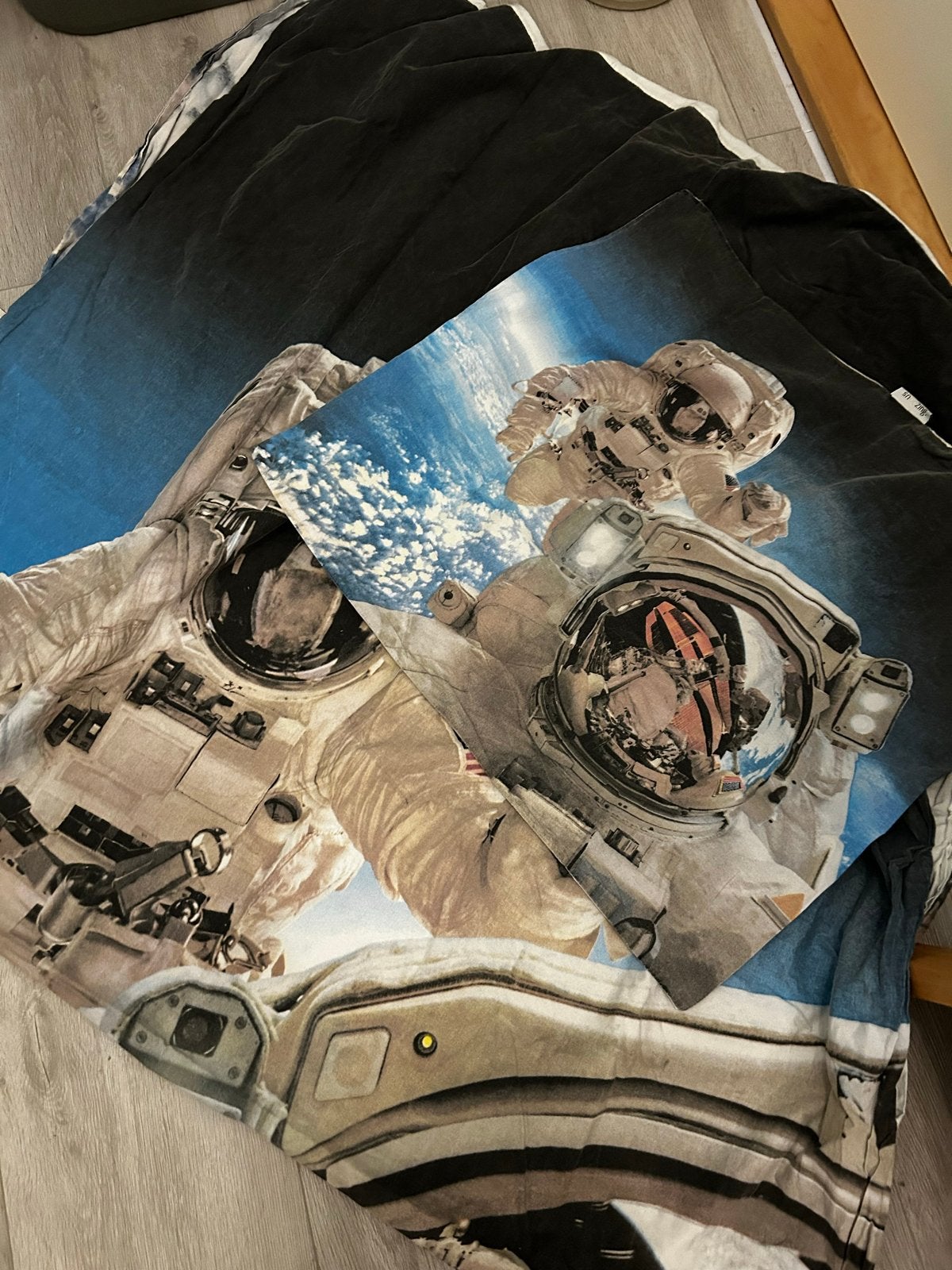 Snoozing Dekbedovertrek Astronauten - Eenpersoons, Gebruikt, Meerkleurig, Dekbedovertrek, Katoen