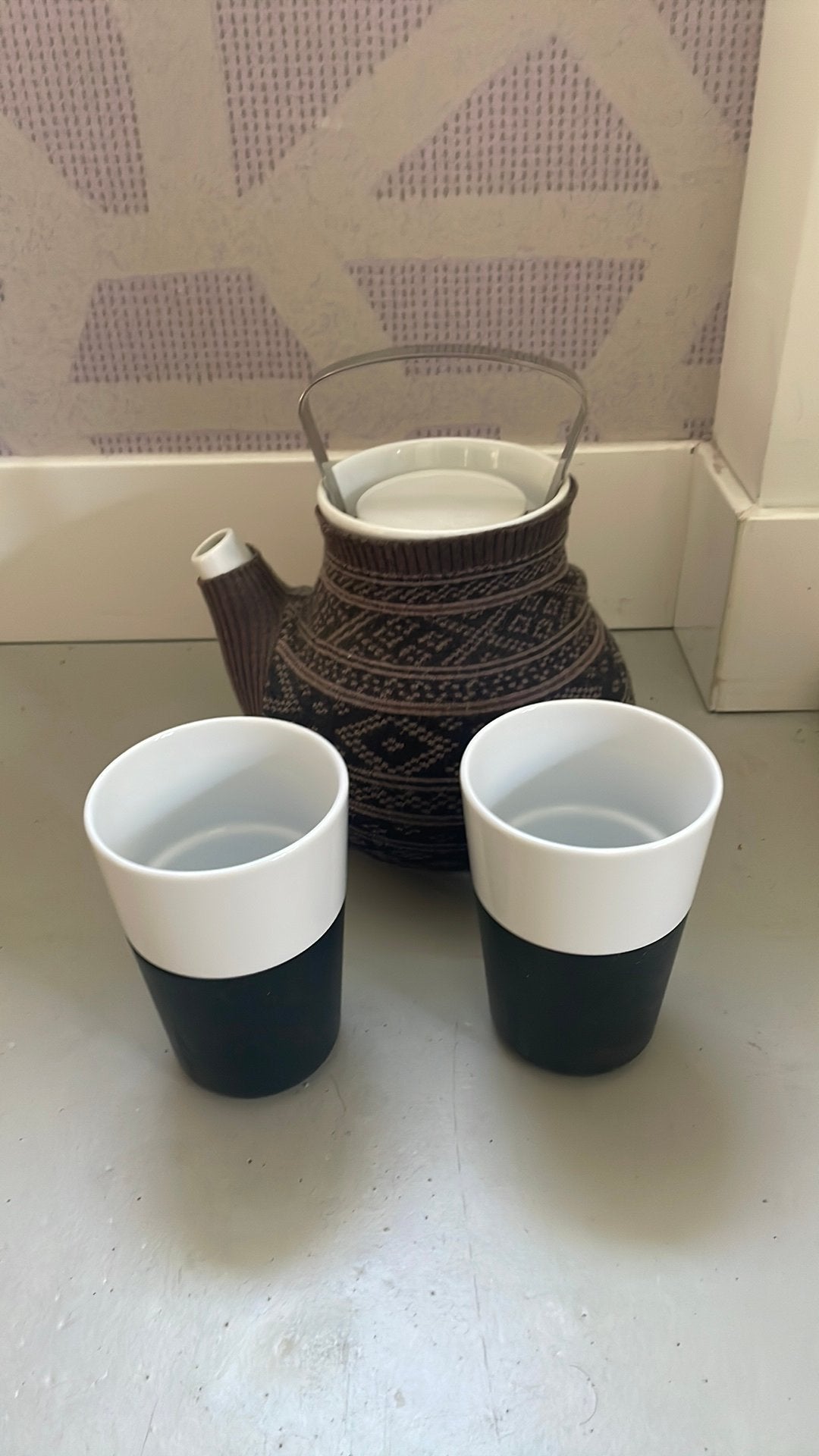 Eva solo theepot en 2 bekers, Ophalen of Verzenden