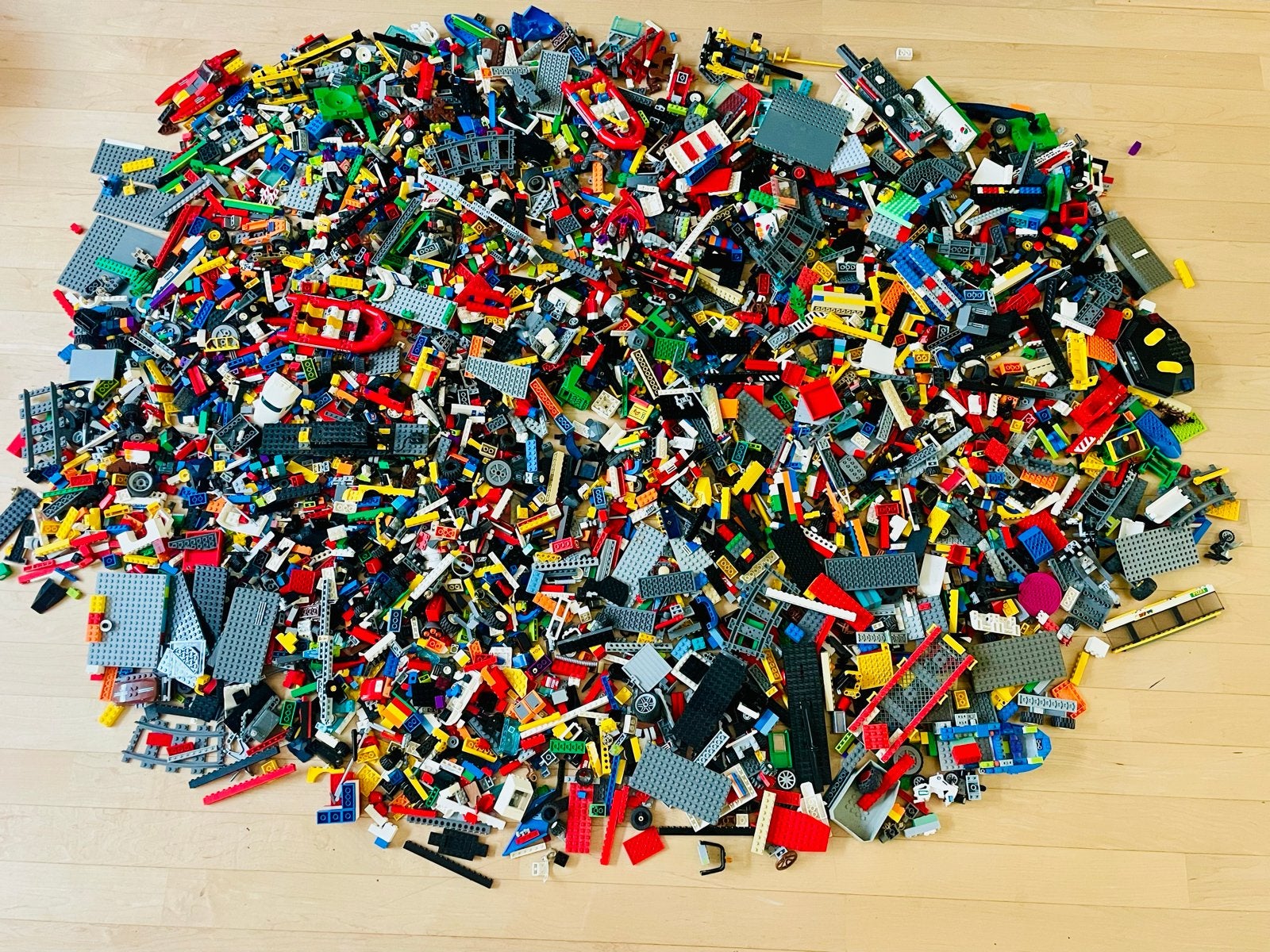 Grote partij LEGO (meer dan 10 kg) in 2 kunststof bakken, Ophalen of Verzenden, Gebruikt