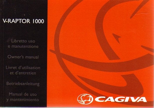 Cagiva V Raptor 1000 manual Betriebsanleitung (2882z), Motoren, Verzenden, Overige merken