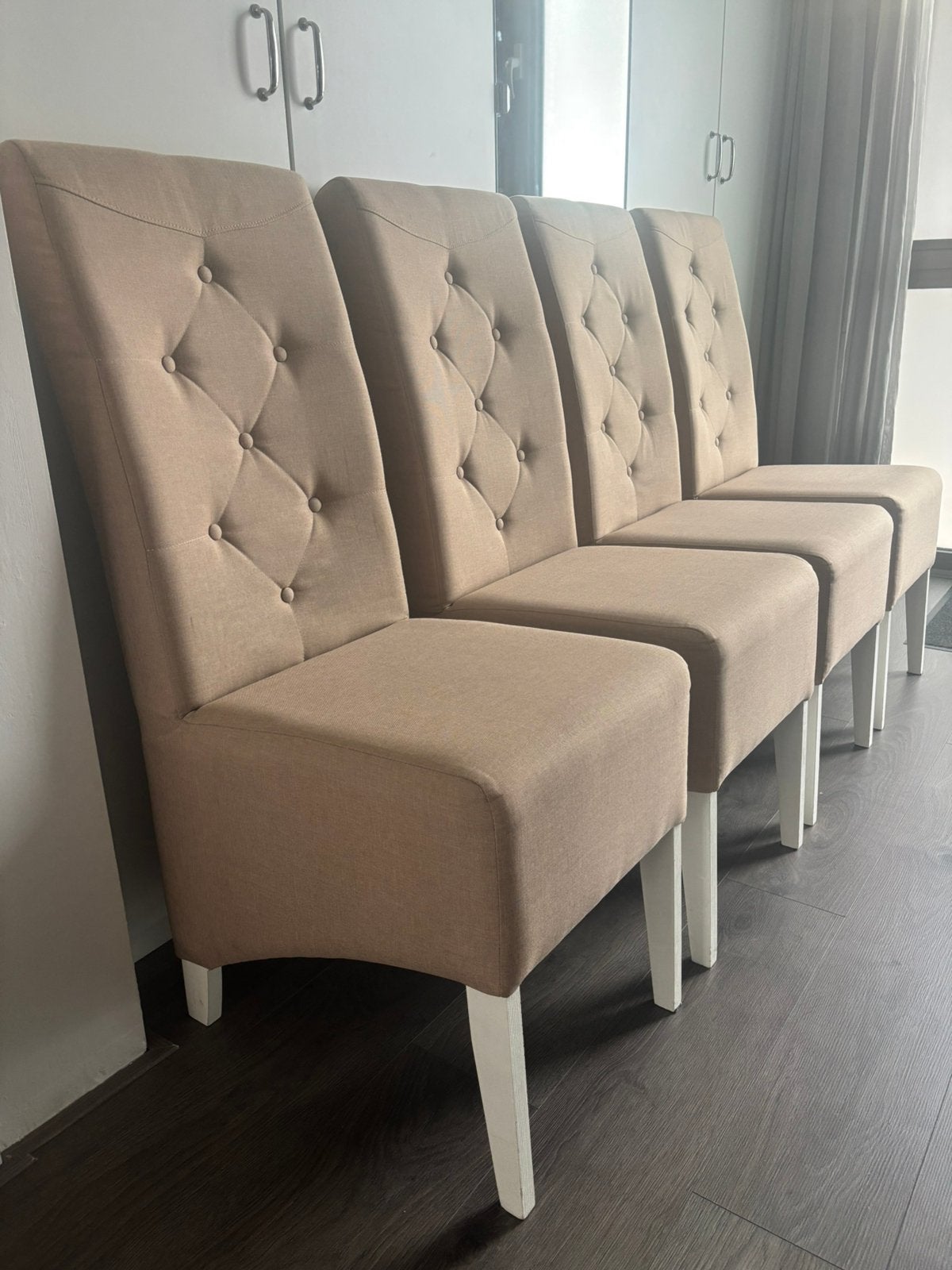 Set van 4  Tommychairs Chantal luxe stoelen cappuccino kleur, Huis en Inrichting, Stoelen, Ophalen, Overige kleuren, Zo goed als nieuw