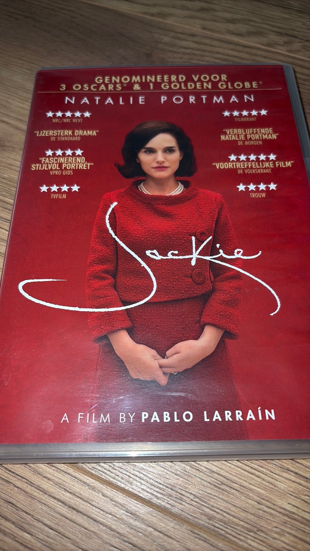 Jackie met Natalie Portman, Peter Saragaard en John Hurt., Vanaf 16 jaar, Ophalen of Verzenden, Zo goed als nieuw, Overige gebieden