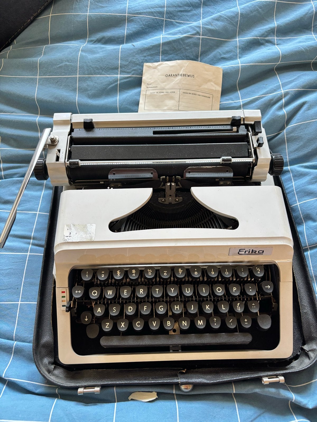 Erika vintage typemachine, Ophalen of Verzenden, Gebruikt