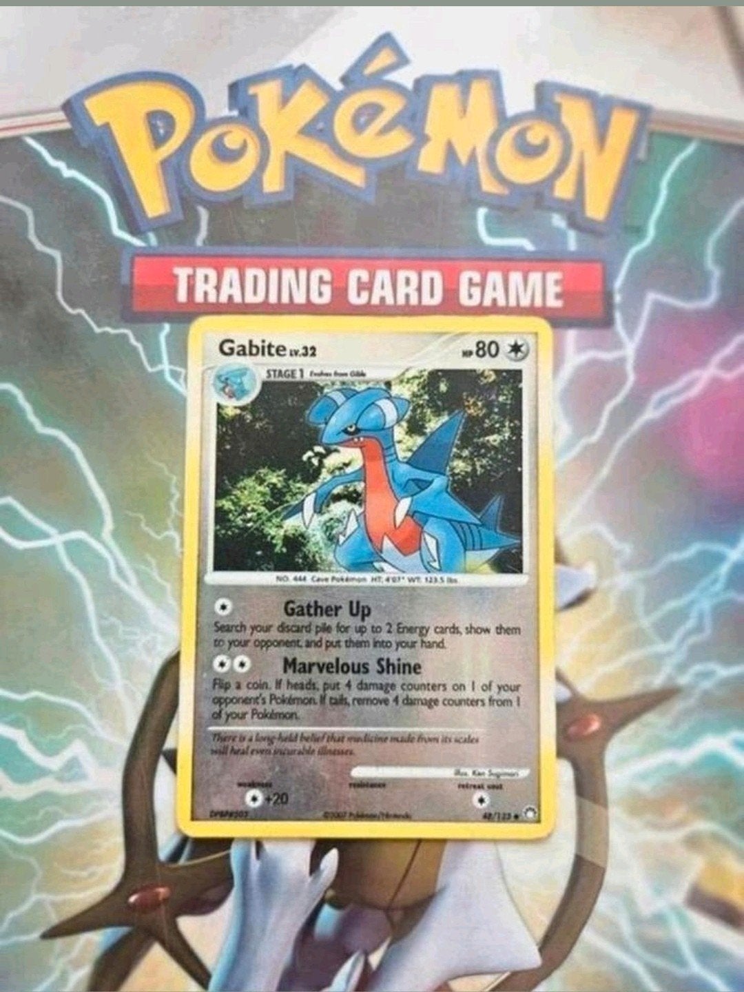 Gabite 48/123 Diamond&Pearl Mysterious Treasures reverse, Ophalen of Verzenden, Gebruikt, Losse kaart, Foil