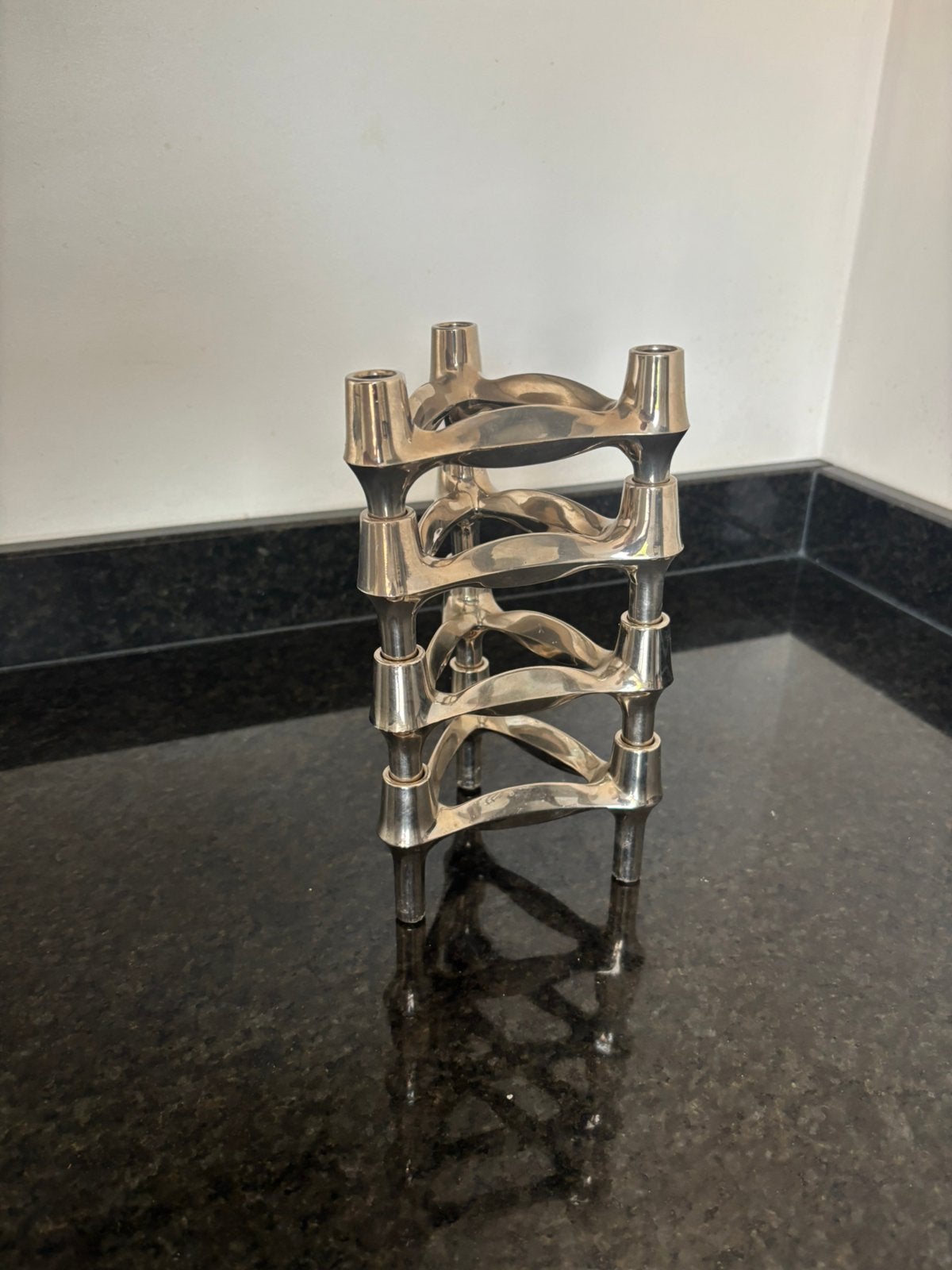 Originele Stoff Nagel BMF vintage kandelaren set van 4, Ophalen of Verzenden, Gebruikt