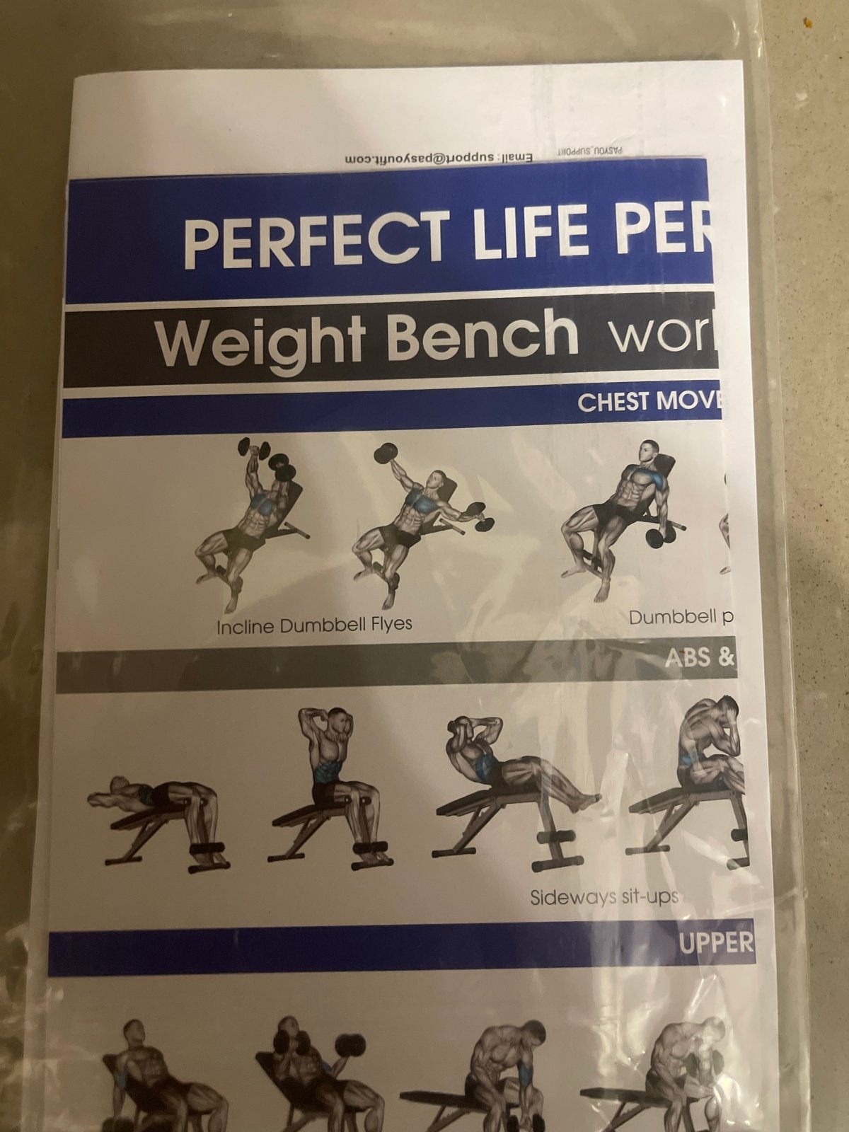 Perfect Life Perfect You Weight Bench Workout bank, Sport en Fitness, Ophalen, Zo goed als nieuw, Borst, Overige typen
