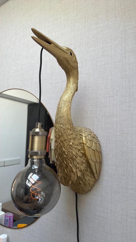 Kraanvogel lamp, Ophalen of Verzenden, Zo goed als nieuw