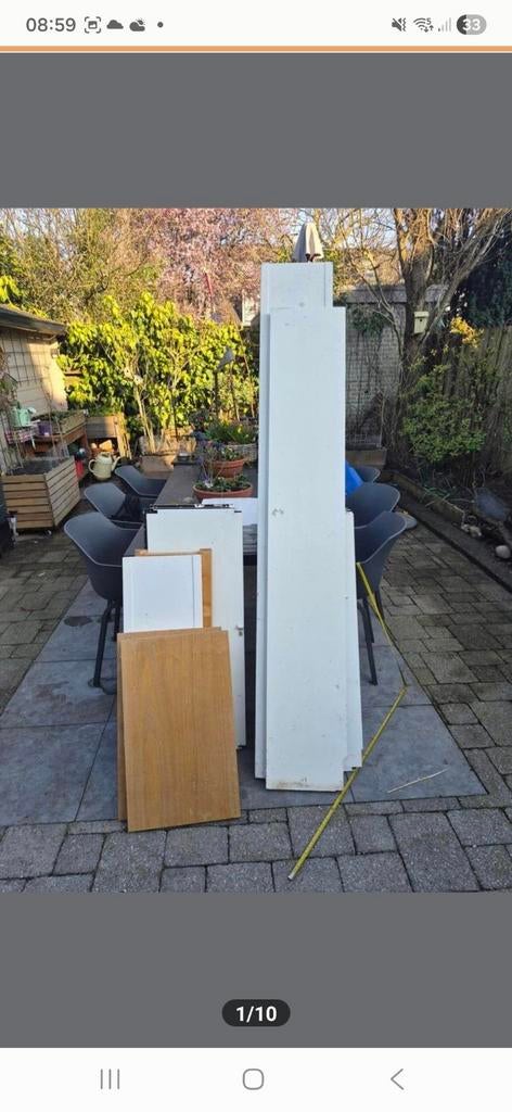 2x Lundia opdekdeurtjes kast met sleutel 65x40, Ophalen, Gebruikt