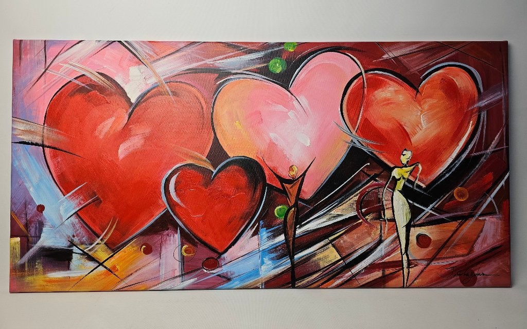 # Schilderij J. Claydon leuk voor bv Slaapkamer 60x120cm, Ophalen, Overig onderwerp