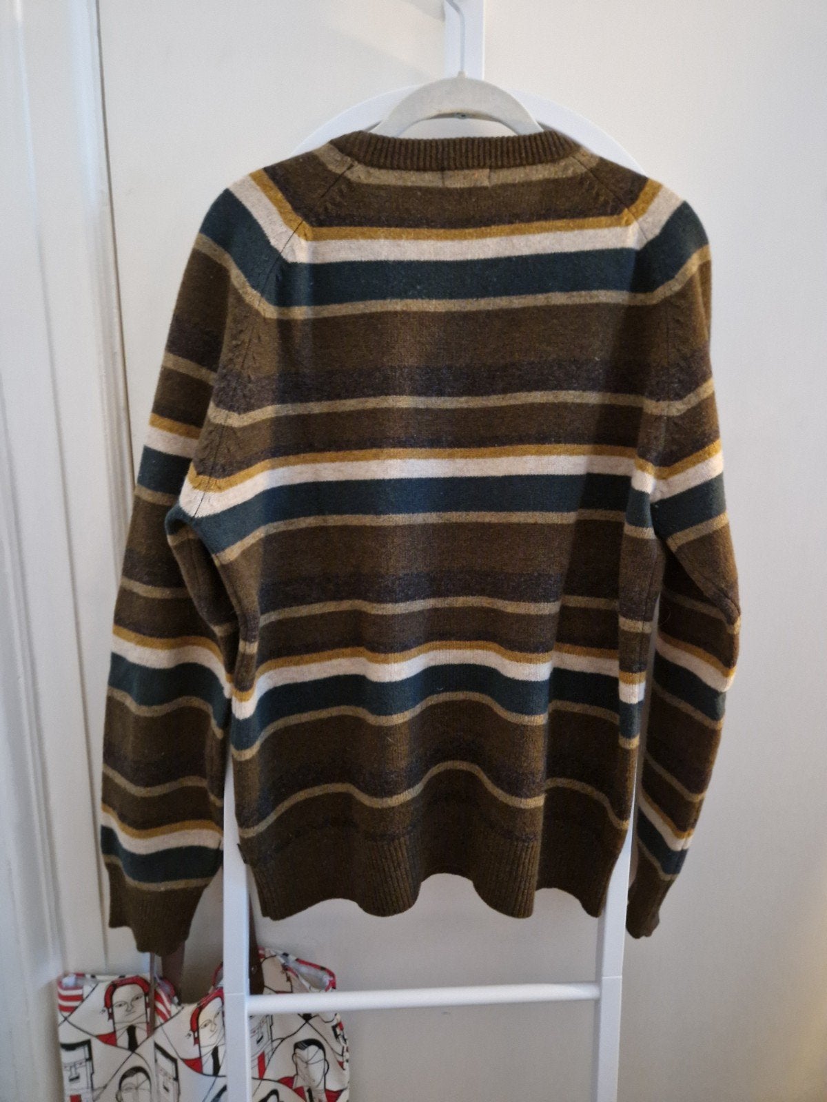 Paul Smith trui streep 100% wol - multicolor mt L, Ophalen of Verzenden, Zo goed als nieuw