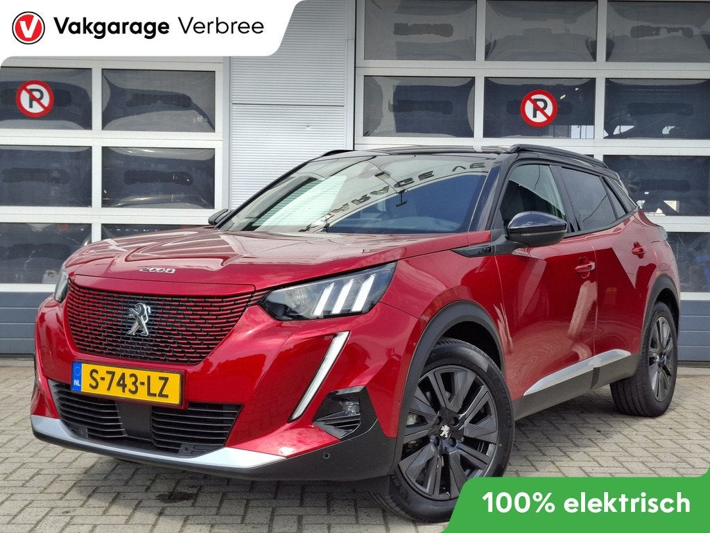 Peugeot e-2008 EV GT 50 kWh | Navigatie/Apple Carplay / Andr, 136 pk, Gebruikt, Zwart, 900 min