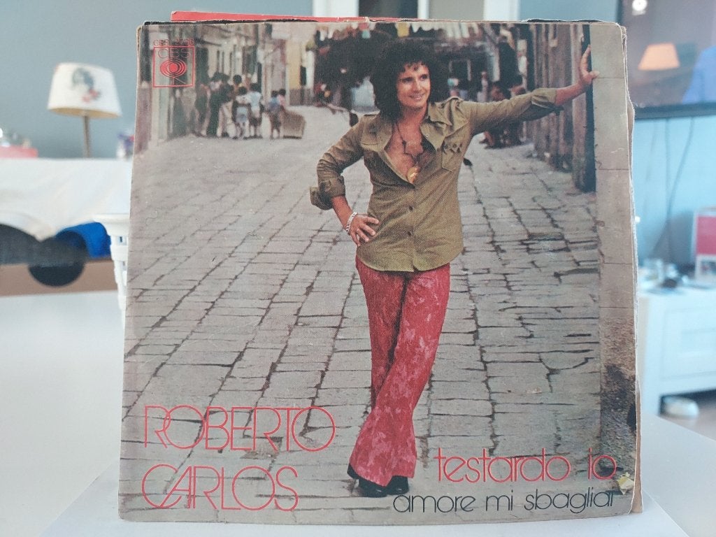 7" Single Roberto Carlos - Testardo Io / Amore Mi Sbagliai, Gebruikt, 7 inch, Ophalen of Verzenden, Pop
