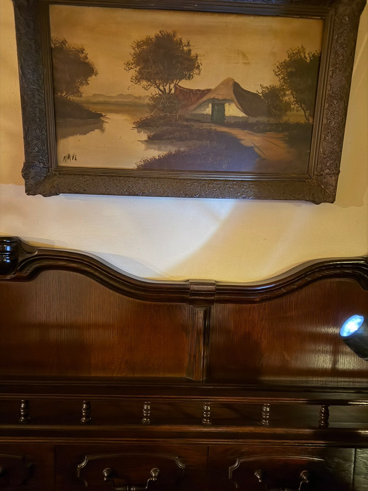 Zeer oud antiek Schilderij., Antiek en Kunst, Ophalen of Verzenden