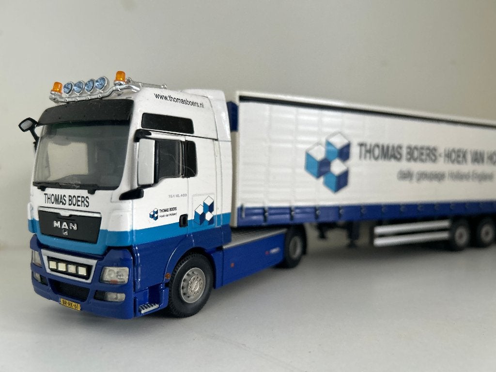MAN TGX Thomas Boers Hoek van Holland modelvrachtwagen, Ophalen of Verzenden, Zo goed als nieuw, Bus of Vrachtwagen, Tekno