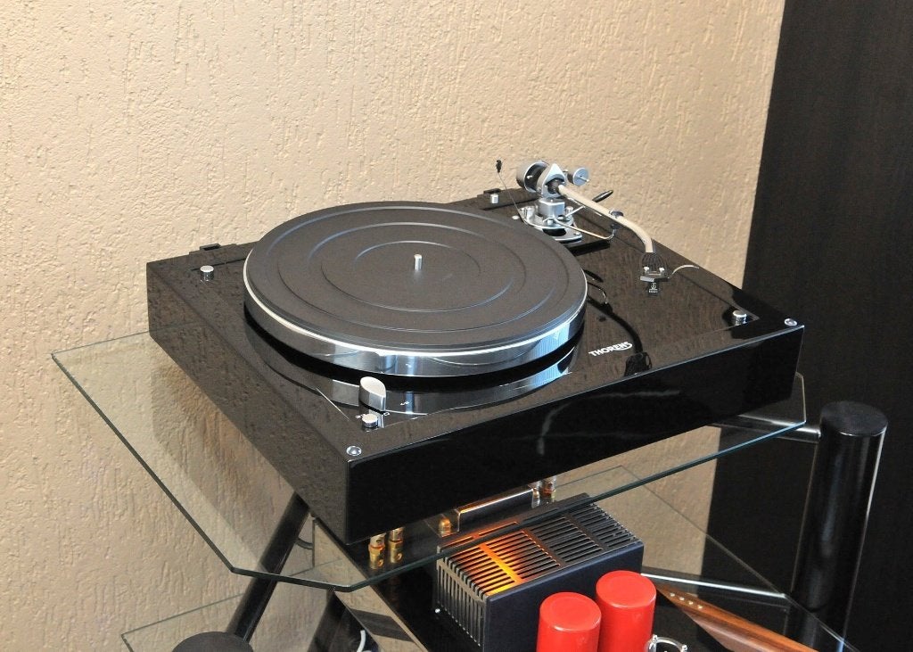 Thorens TD 160 Super met SME 3009 II improved toonarm, Ophalen, Zo goed als nieuw, Platenspeler, Thorens