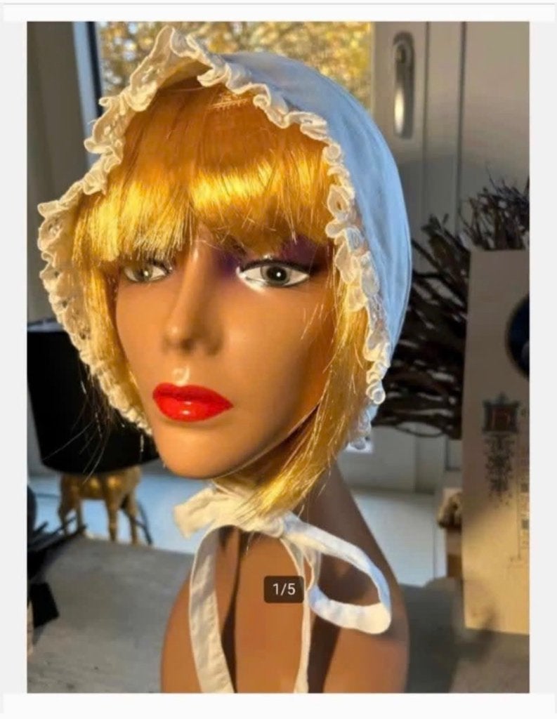 Vintage Dienstmeiden Muts, katoen, Antiek en Kunst, Ophalen of Verzenden