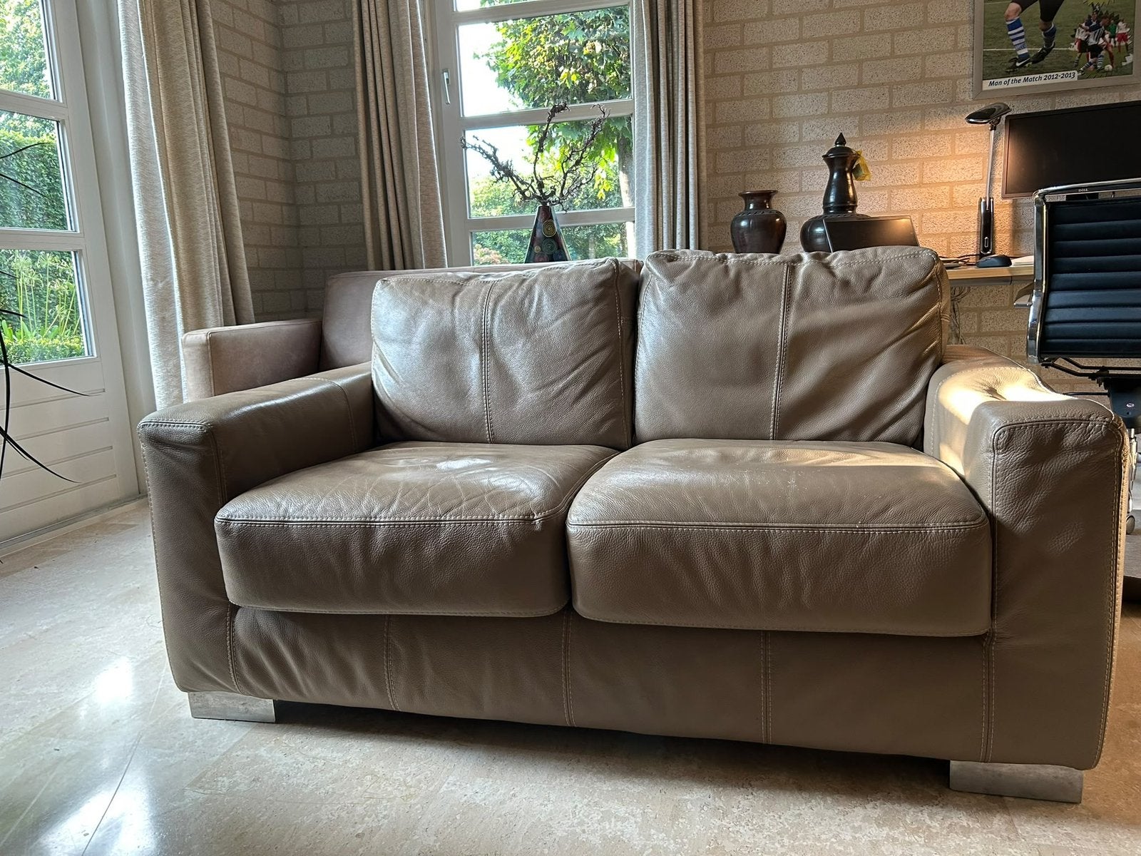 Bank (tweezits), Huis en Inrichting, Ophalen, Gebruikt, 150 tot 200 cm, Tweepersoons