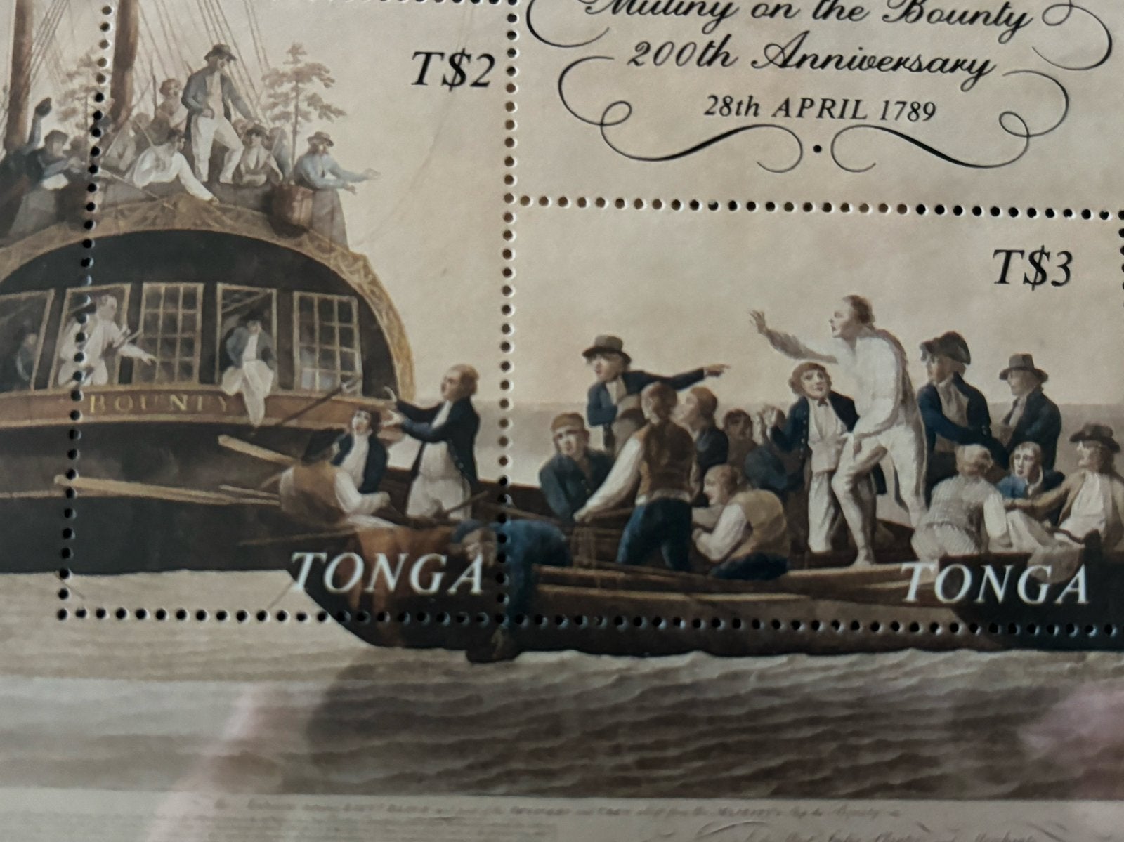 Schip, Tonga 1989, Verzenden, Postfris