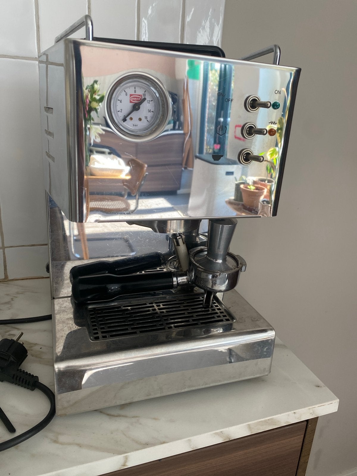 Quick Mill Espresso Apparaat - Italiaanse Kwaliteit, Ophalen, Gebruikt, Espresso apparaat, Gemalen koffie