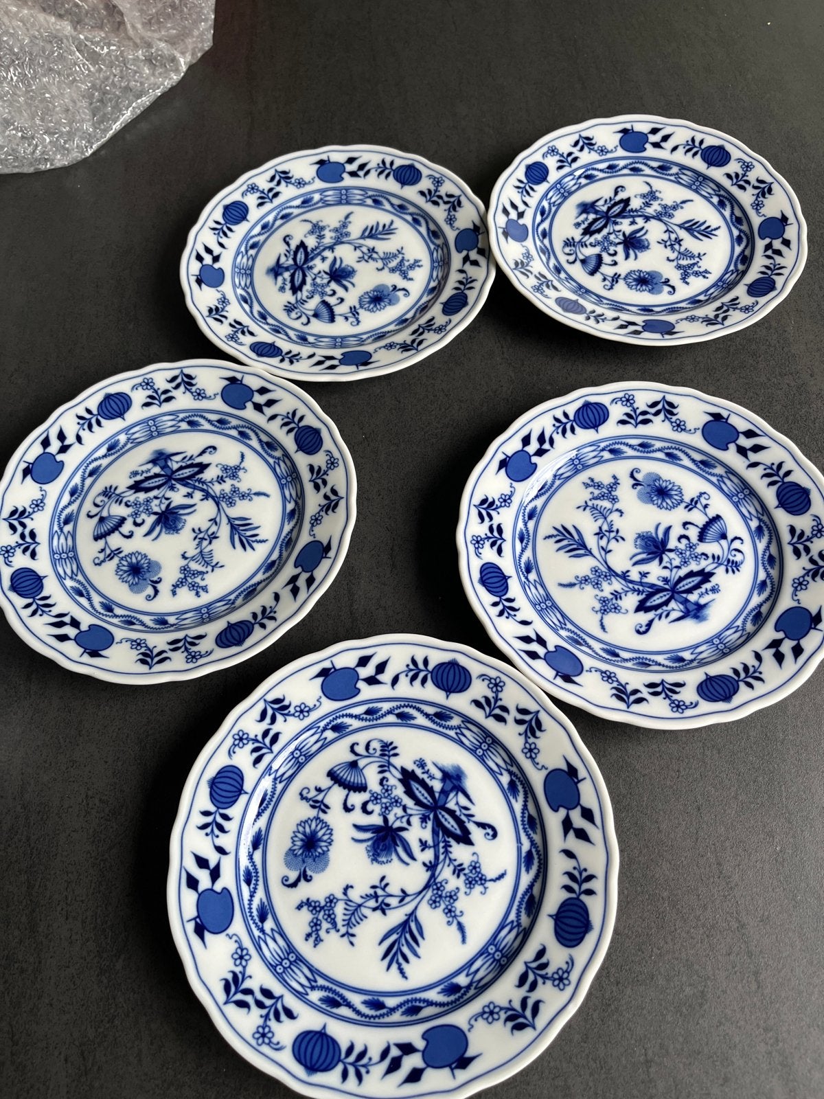 Oscar Schaller Zwiebelmuster 6 Borden 20cm, Ophalen of Verzenden