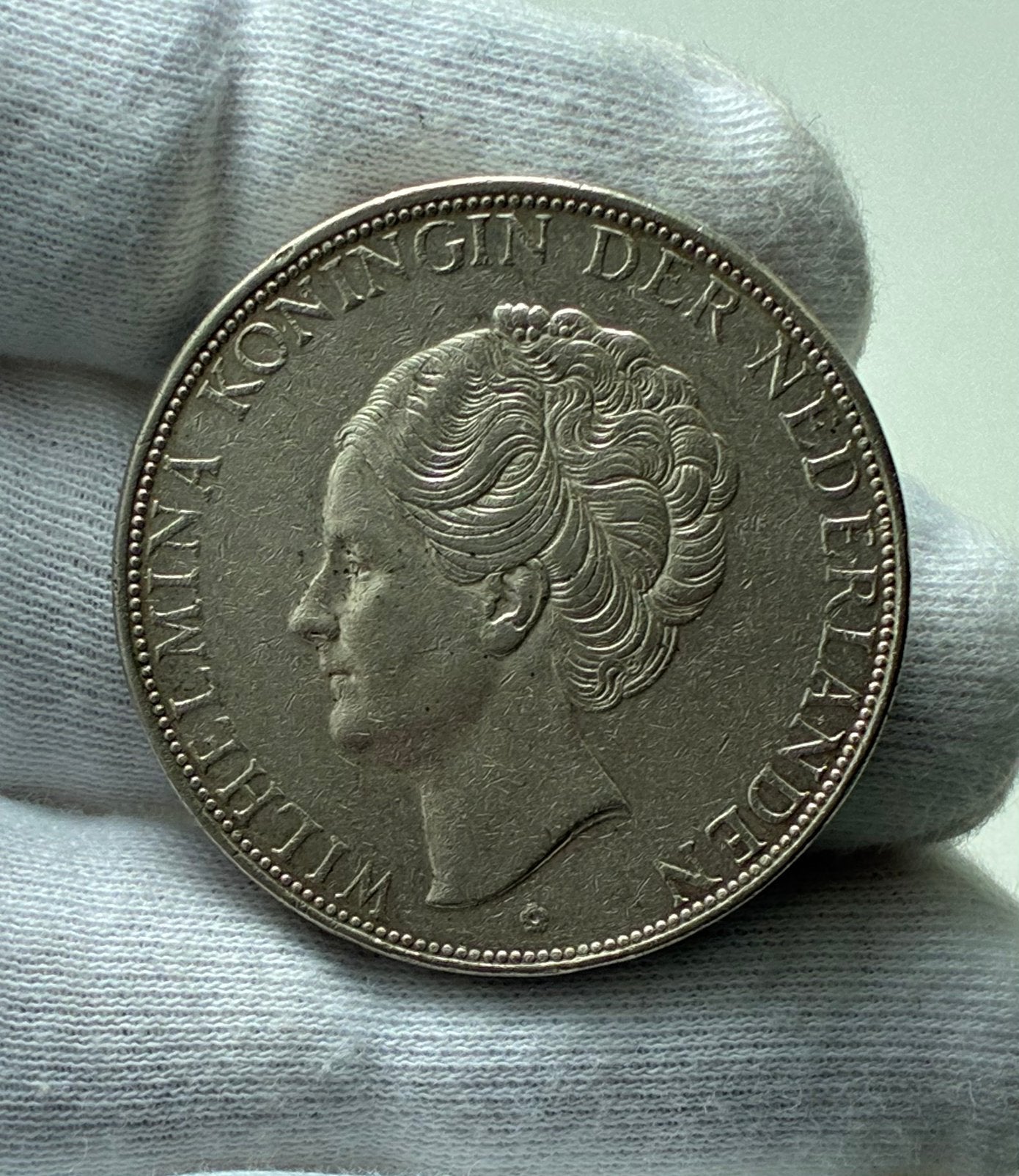 2,5 gulden 1938 Grof Haar Wilhelmina hoge kwaliteit, Ophalen of Verzenden, Koningin Wilhelmina, 2½ gulden, Zilver