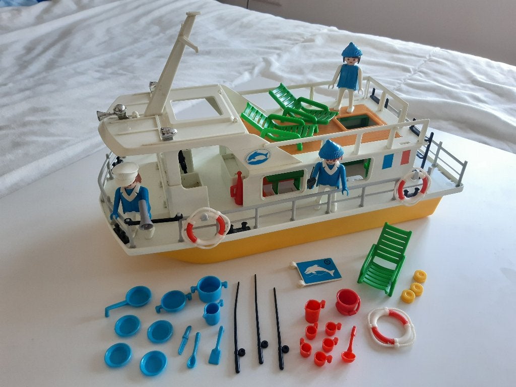 Playmobil 3540 Plezierboot - Vissersboot - Cruiseboot, Gebruikt, Complete set, Ophalen of Verzenden, City life
