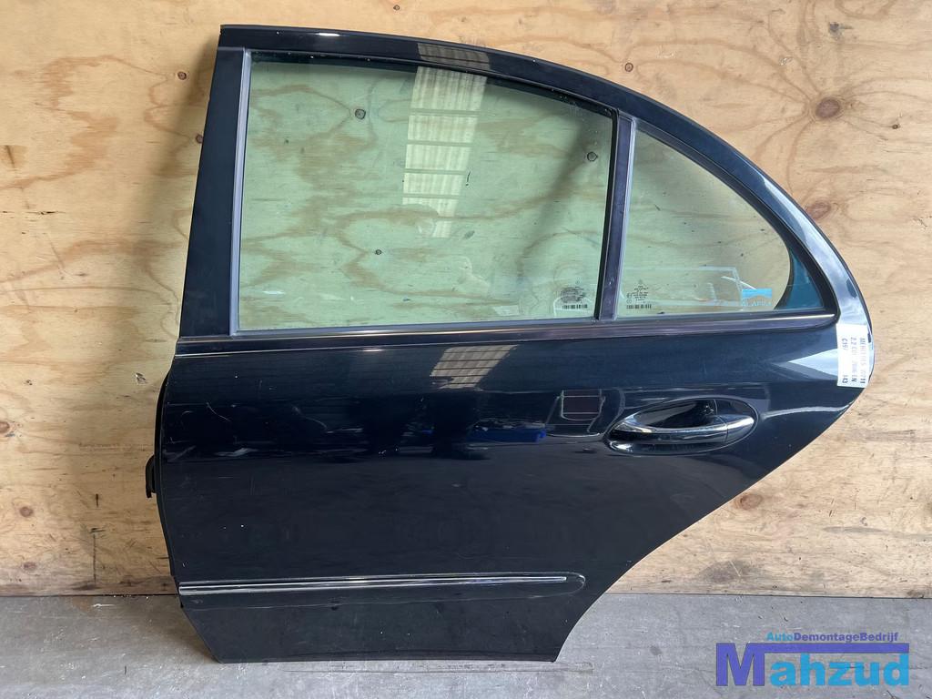 MERCEDES E KLASSE W211 Zwart C197 links achter deur 2002-200, Auto-onderdelen, Gebruikt, Mercedes-Benz AG, Deur, Mercedes-Benz