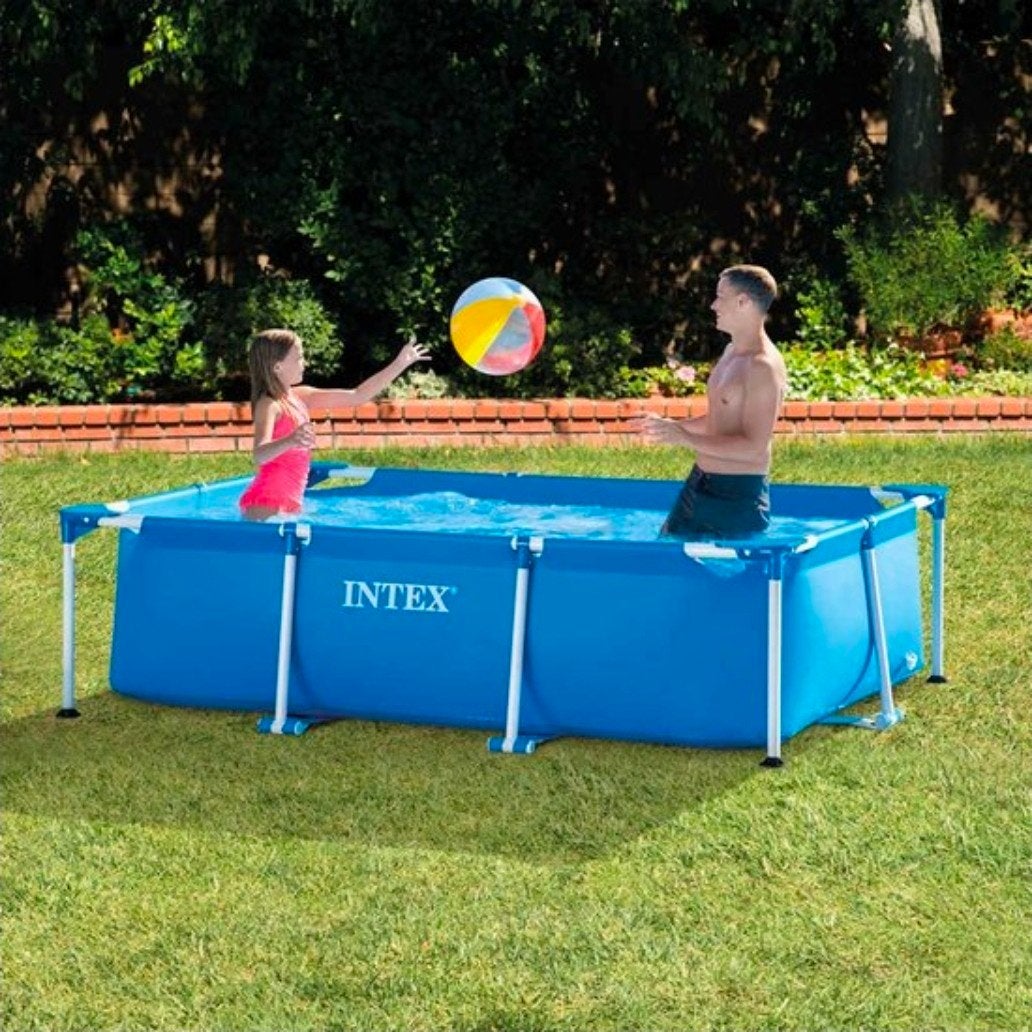 Intex Frame Zwembad met Filterpomp, afdekzeil en foam tegels, Ophalen, Gebruikt, Minder dan 80 cm, Minder dan 200 cm