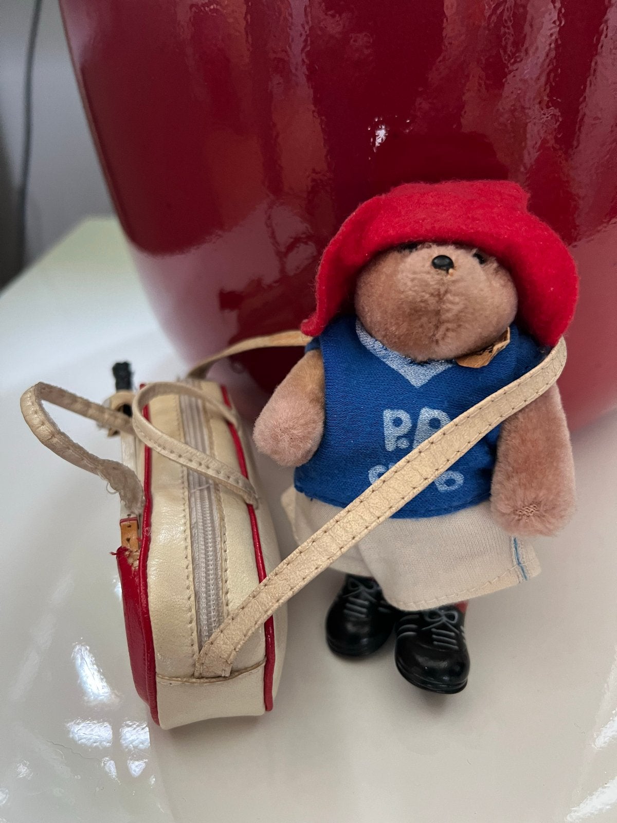 Paddington Beer met Tennis Tasje incl. racket - Vintage, Verzamelen, Ophalen of Verzenden, Gebruikt