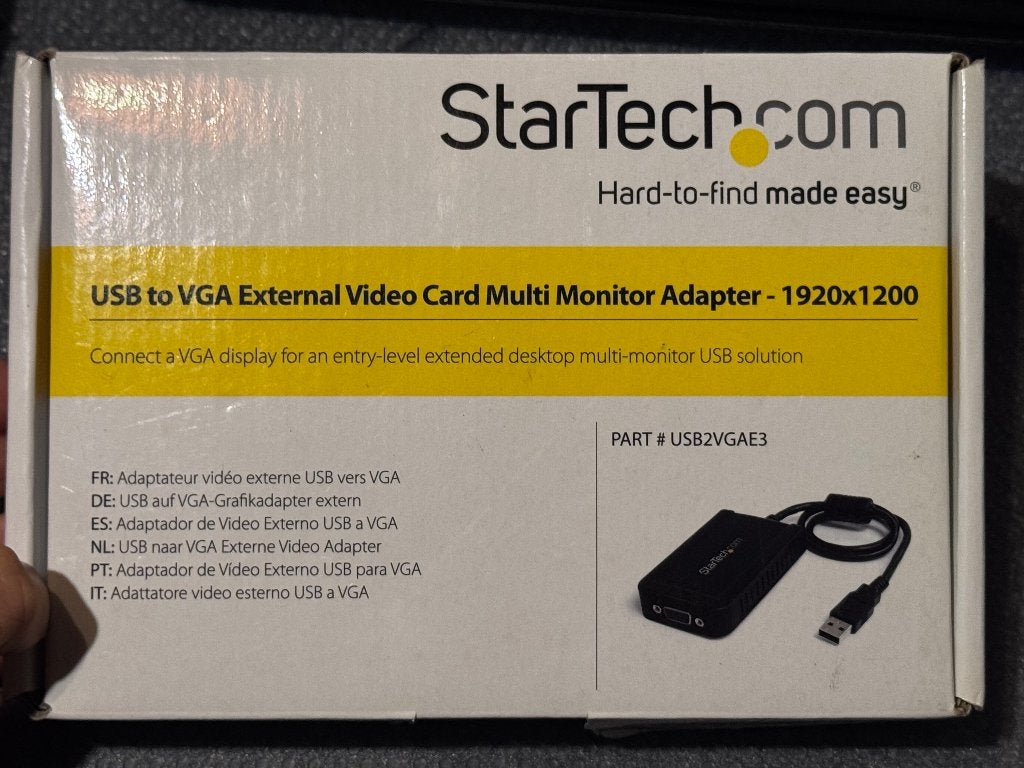 USB to VGA dongle (Windows 10/ 11 Plug & Play), 100% in orde, Ophalen of Verzenden, Zo goed als nieuw