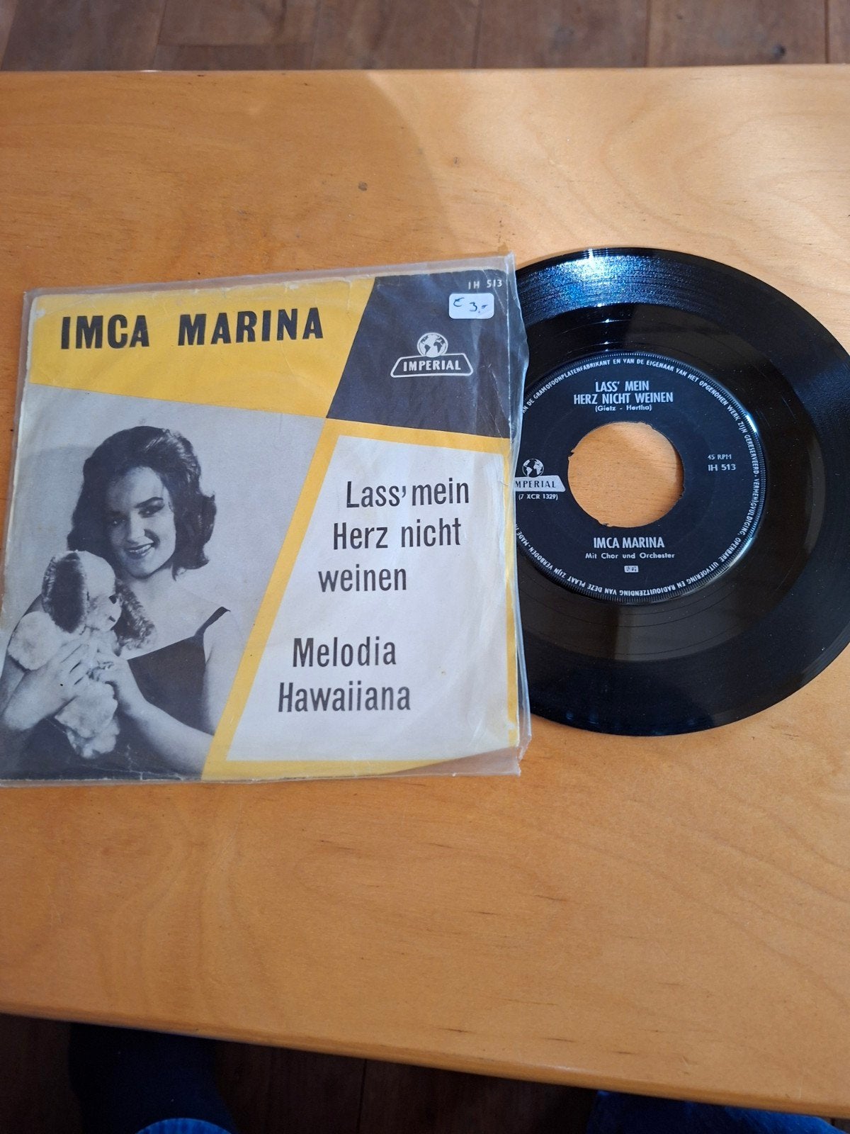 Imca Marina - Lass' mein Herz nicht weine/ Melodia Hawaiian, Gebruikt, 7 inch, Ophalen of Verzenden, Overige typen