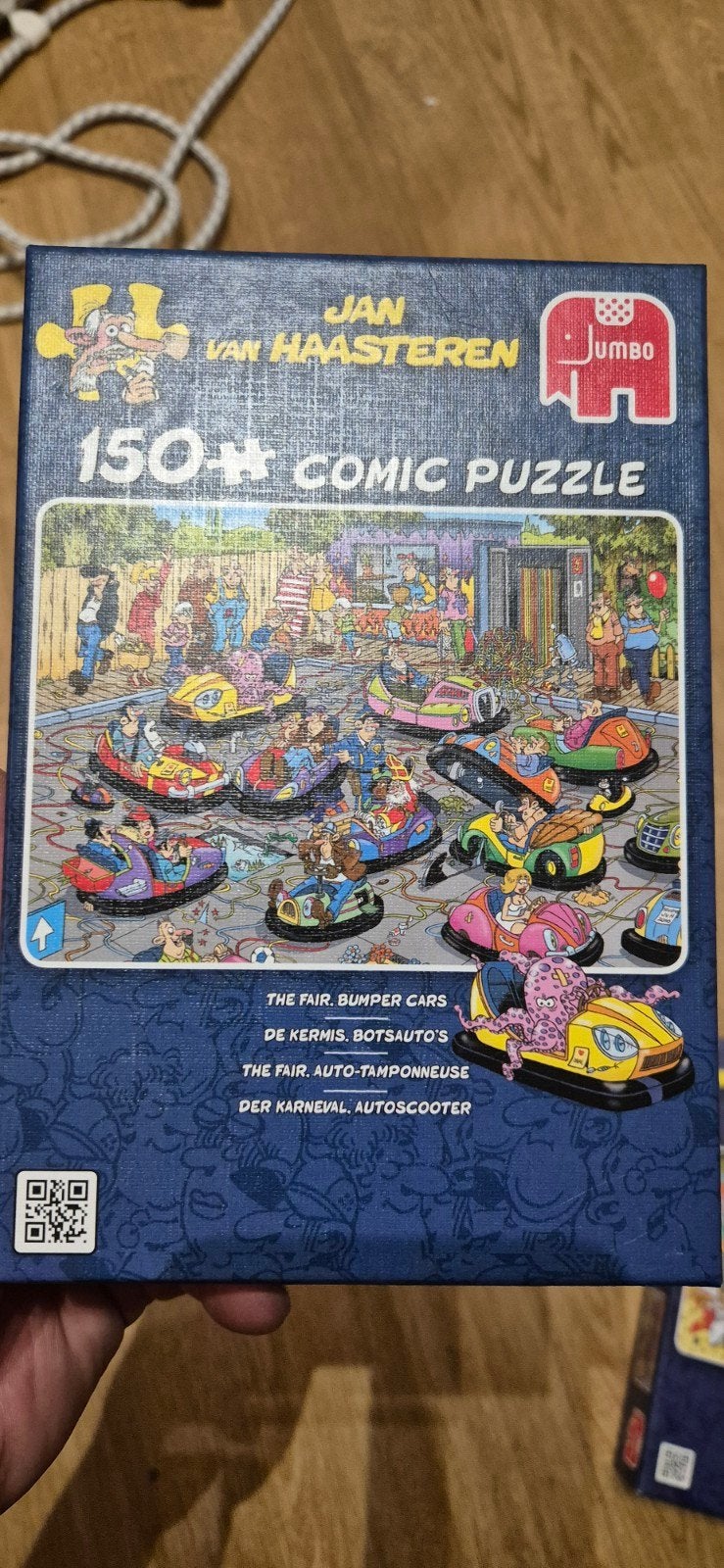 Jan van haasteren 150 stukjes De kermis botsauto's, Hobby en Vrije tijd, Denksport en Puzzels, Ophalen of Verzenden, Minder dan 500 stukjes