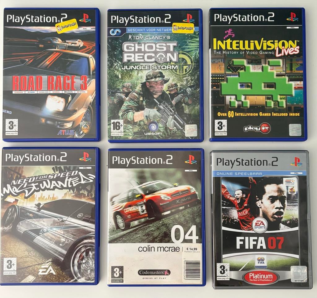 4 PlayStation 2 spellen, Gebruikt, Overige genres, 1 speler, Ophalen of Verzenden