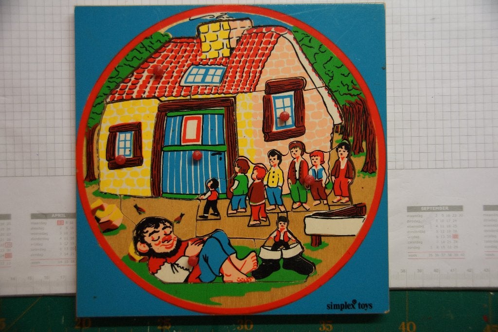 Houten puzzel Simplex sprookjes, Ophalen of Verzenden