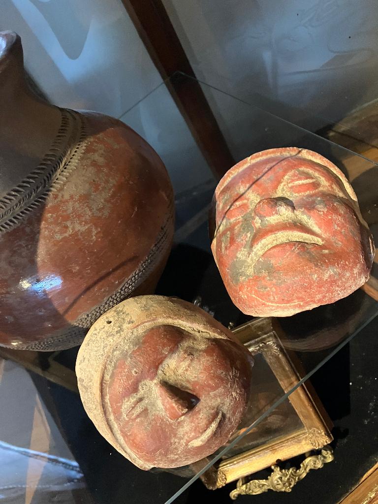 2 oude pré Colombiaanse maskers, Ophalen of Verzenden