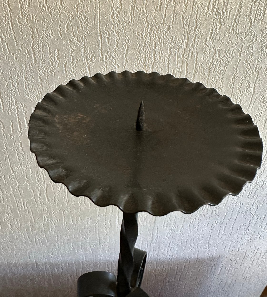 Smeedijzeren vloerkandelaar - Vintage, Ophalen, Overige materialen